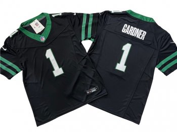 New York Jets #1 Sauce Gardner Legacy Black Vapor F.U.S.E. Limited Jersey